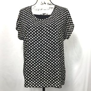 Everleigh Short Sleeved Woven Tee Size XS